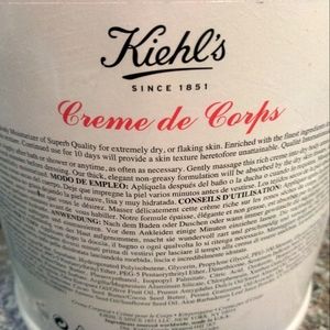 KIEHLS BODY CREME DE CORPS GALLON. RARE FIND. 2 INCHES MISSING